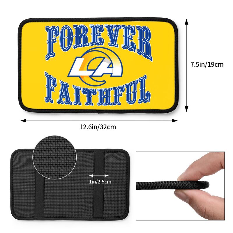 Los Angeles Rams Print car armrest box cover armrest protective cover