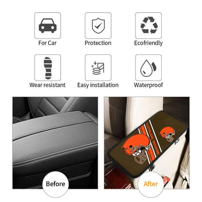 Cleveland Browns Print armrest protective cover car armrest box cushion
