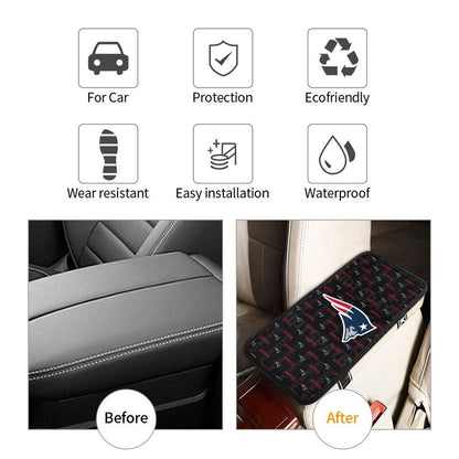 New England Patriots printed Car handrail cushion Personalized car armrest cover