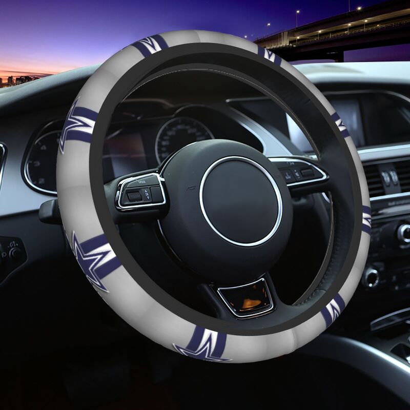 Dallas Cowboys Printed breathable anti slip cover elastic steering wheel cover
