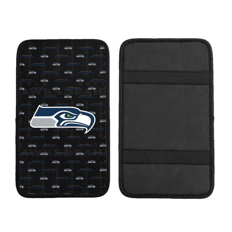 Seattle Seahawks printed Car handrail cushion Personalized car armrest cover
