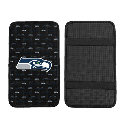Seattle Seahawks printed Car handrail cushion Personalized car armrest cover