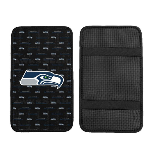 Seattle Seahawks printed Car handrail cushion Personalized car armrest cover