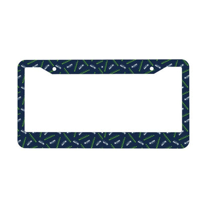 Seattle Seahawks Print front rear license plate holder circular hole license plate holder (one pair)