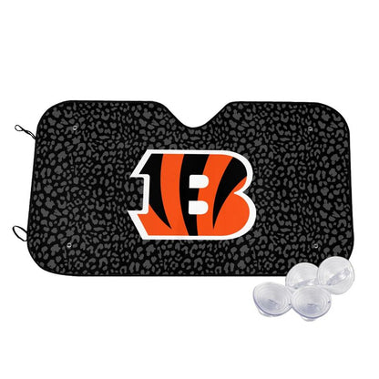 Cincinnati Bengals 2 Printed Car windshield sunshades is suitable front Car windshield sunshades