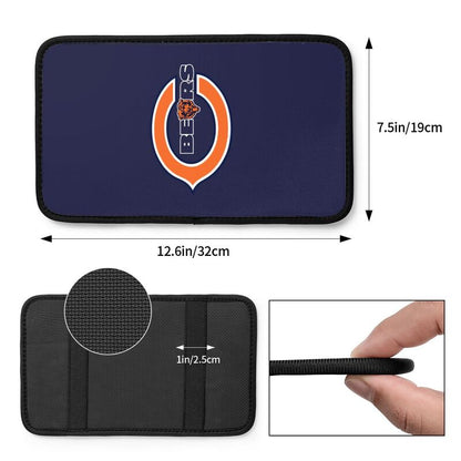 Car armrest box pad Chicago Bears 3 Printed central armrest box cushion protective pad