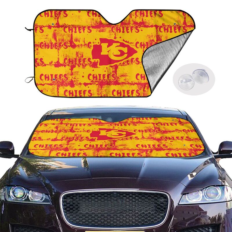 Kansas City Chiefs Printed front windshield sunshade car windshield sunshade (multi size)