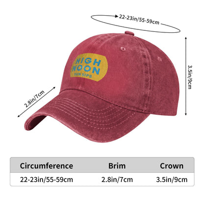 High Noon Sun SIPS Printed unisex baseball cap outdoor hats adjustable cap trucker gift hat