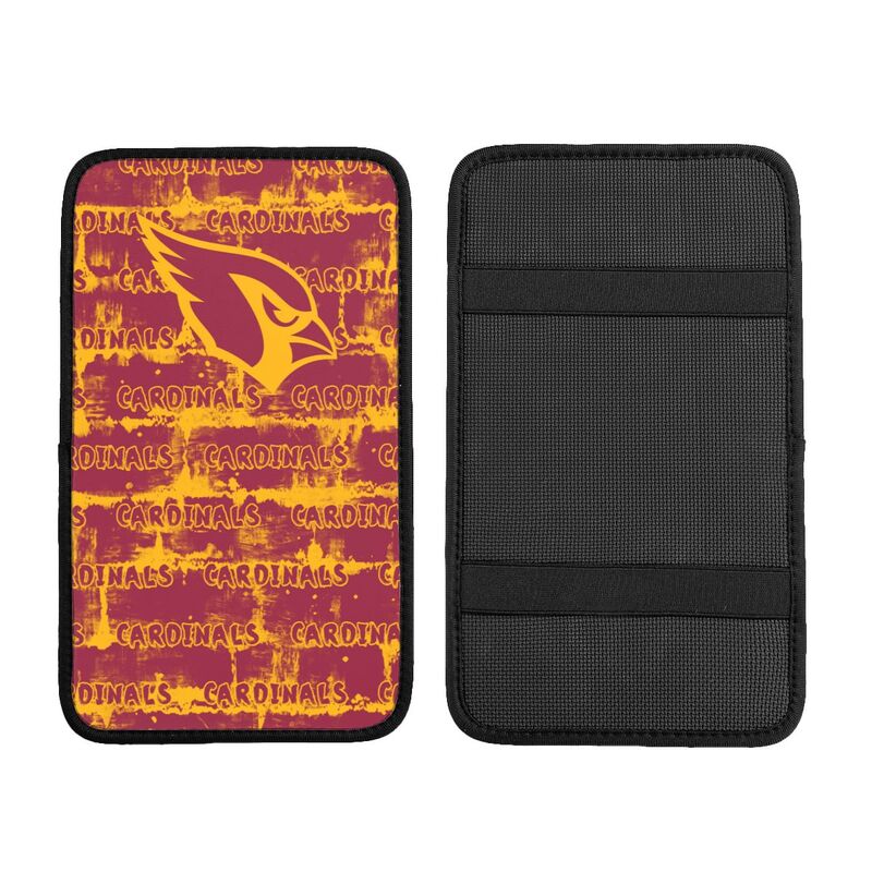 Arizona Cardinals print Car armrest box protective cover car center console armrest pad