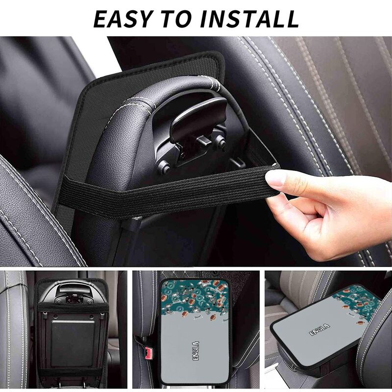 Philadelphia Eagles print Car center console armrest pad car armrest protective cover