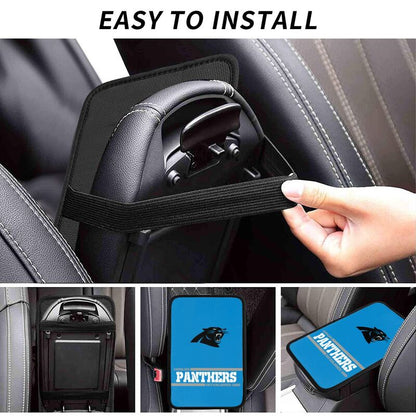 Carolina Panthers Printed car armrest box pad Protective pad
