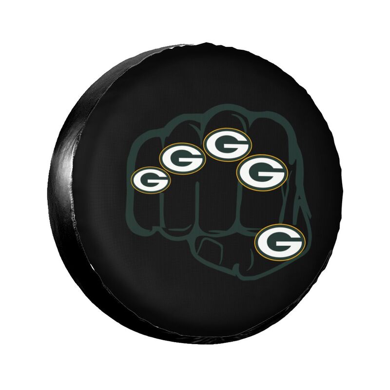 Green Bay Packers Print tire protection cover car spare tire dust protection covers
