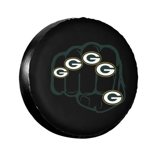 Green Bay Packers Print tire protection cover car spare tire dust protection covers