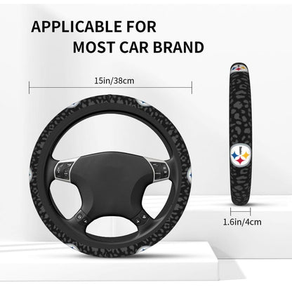 Pittsburgh Steelers Printed elastic steering wheel cover car anti-skid cover