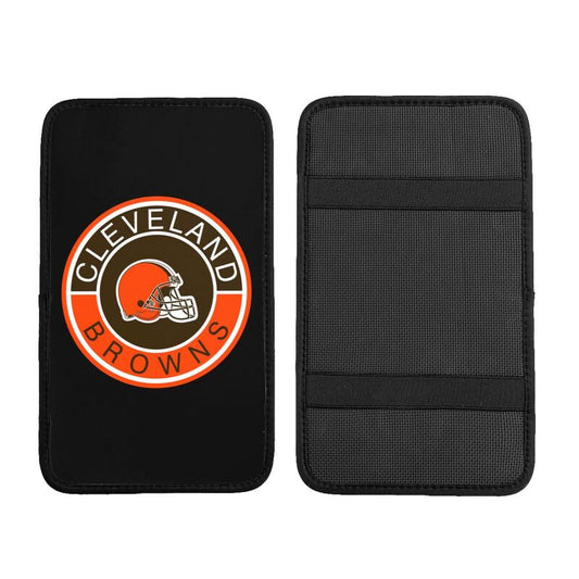 Cleveland Browns print car armrest protective cover Car center console armrest pad