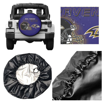 Baltimore Ravens Print car tire protection cover car spare tire dust protection covers