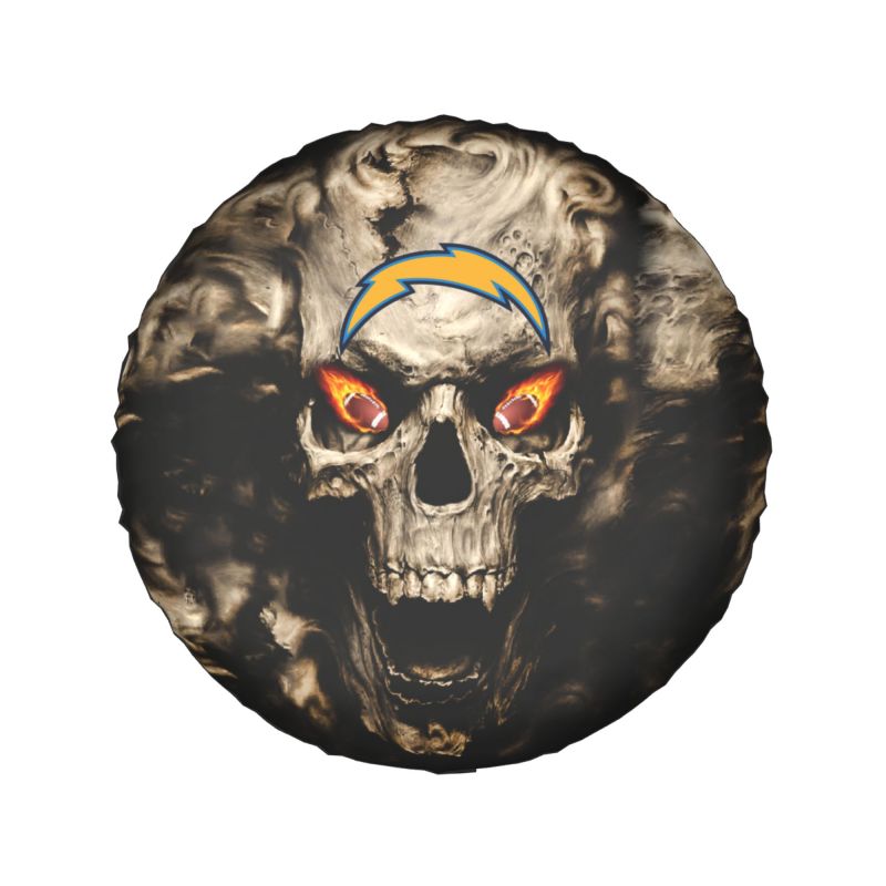 San Diego Chargers print Skull print car tire cover tire dust cover