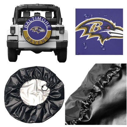Baltimore Ravens Printed tire protection cover car spare tire dust protection covers