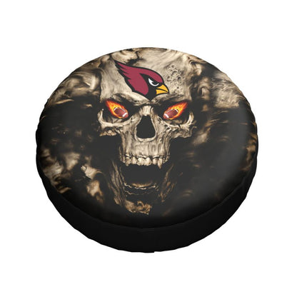 Arizona Cardinals print Skull print car tire cover tire dust cover