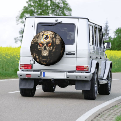 Washington Redskins print Skull print car tire cover tire dust cover