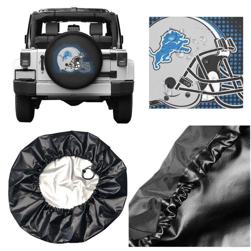 Detroit Lions Printing tire protection covers car sun protection tire protection cover