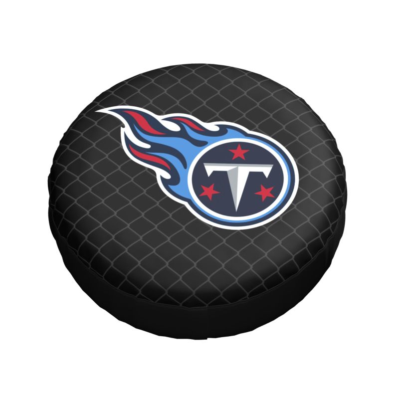 Tennessee Titans Grid background car tire waterproof dustproof protective cover