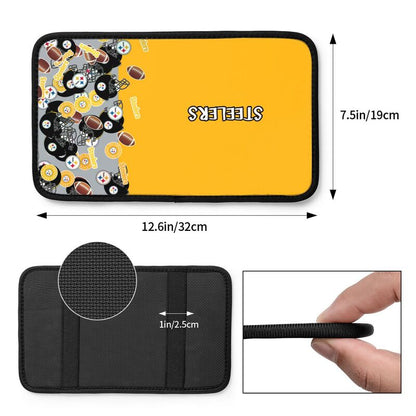 Pittsburgh Steelers print Car center console armrest pad car armrest protective cover