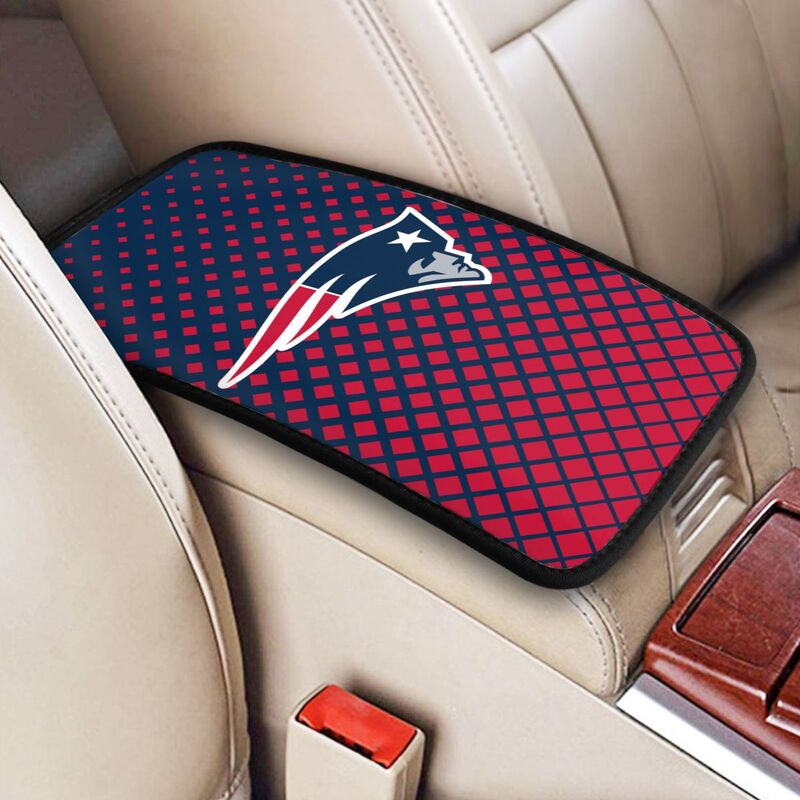 New England Patriots Car handrail box cushion Personalized printed car armrest cover