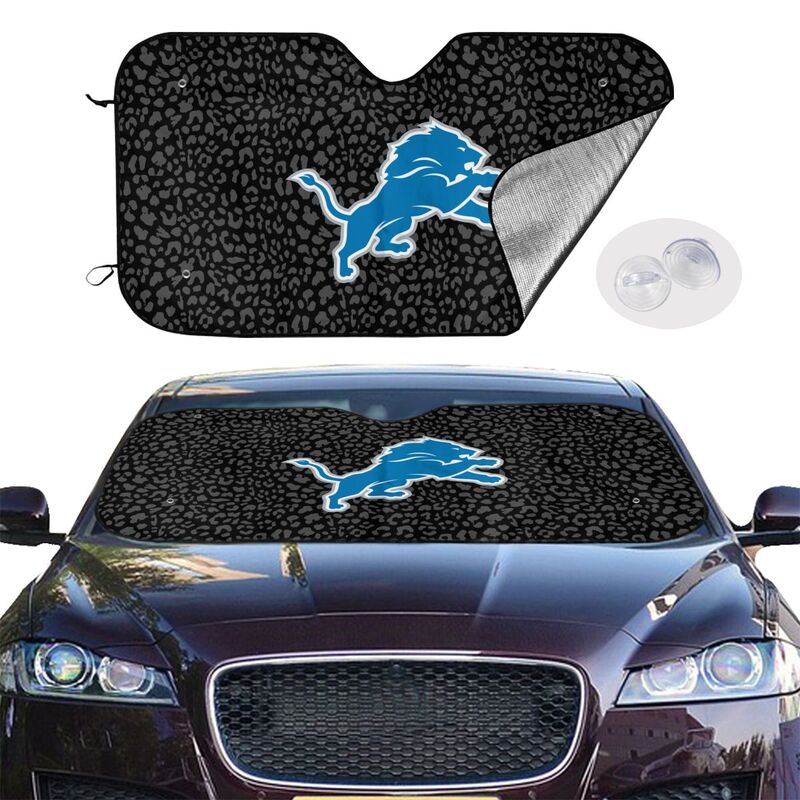 Detroit Lions Printed Car windshield sunshades is suitable front Car windshield sunshades