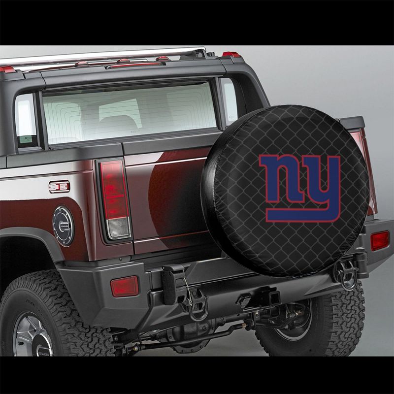 New York Giants Grid background car tire waterproof dustproof protective cover