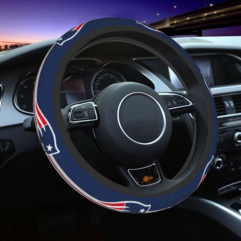 New England Patriots Printed elastic steering wheel cover car steering wheel protective cover