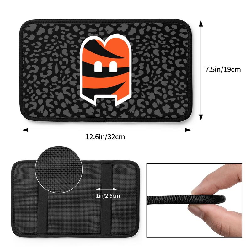 Cincinnati Bengals print Car handrail box cushion Personalized car armrest cover