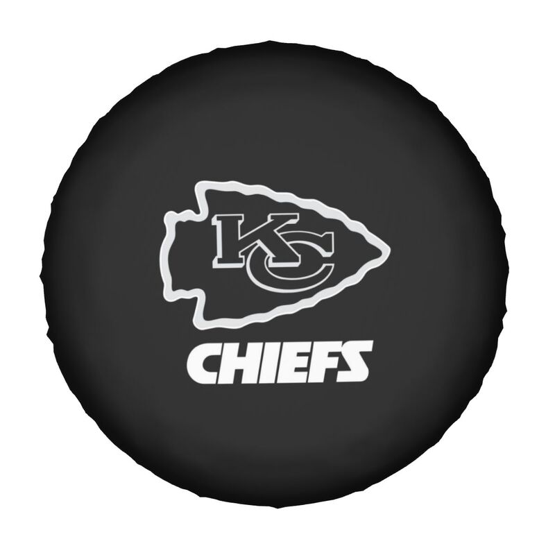 Kansas City Chiefs 4 Printing tire protection cover car sun protection tire protection covers