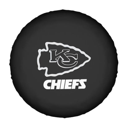 Kansas City Chiefs 4 Printing tire protection cover car sun protection tire protection covers