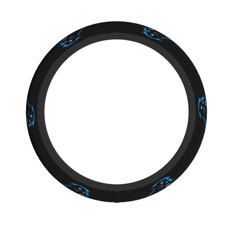 Carolina Panthers Printed breathable elastic steering wheel protective cover