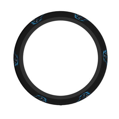 Carolina Panthers Printed breathable elastic steering wheel protective cover
