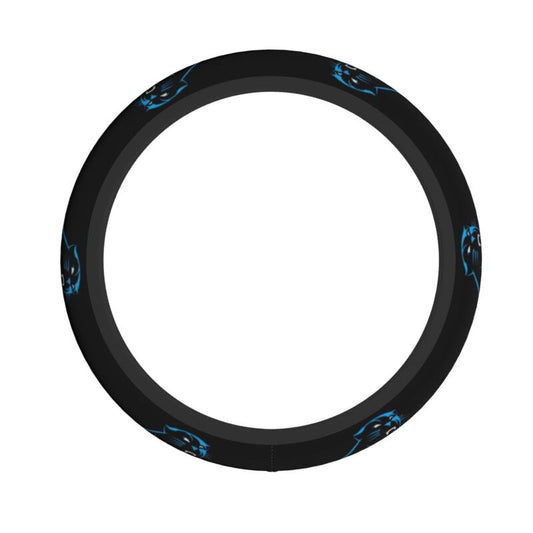 Carolina Panthers Printed breathable elastic steering wheel protective cover