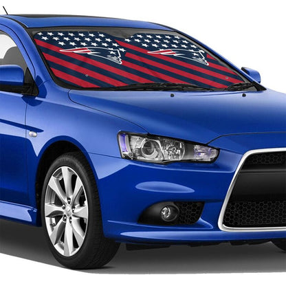 New England Patriots 3 Print suitable for front Car windshield sunshades Car windshield sunshades
