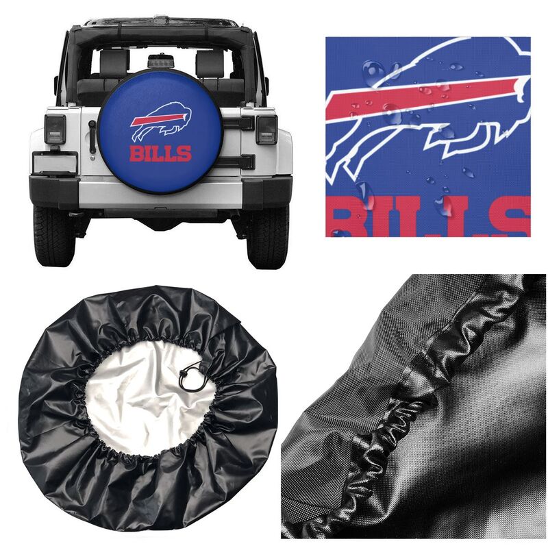 Buffalo Bills 3 car dustproof sunscreen tyre protective cover Tyre protective cover