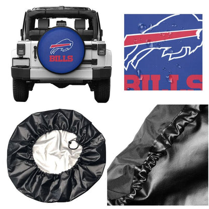 Buffalo Bills 3 car dustproof sunscreen tyre protective cover Tyre protective cover