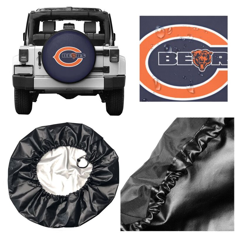 Chicago Bears Print tire protection covers car sunscreen tire protection covers