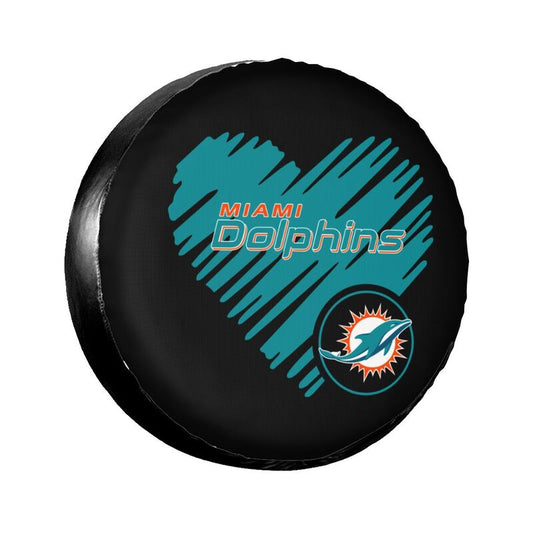 Miami Dolphins Printed car spare tire dust protection cover tire protection cover