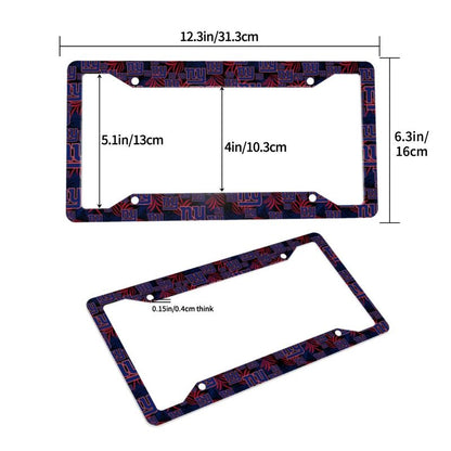 New York Giants Print Car license plate frame four hole license plate holder (one pair)