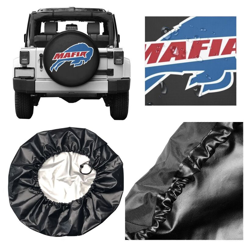 Buffalo Bills 6 car dustproof sunscreen tyre protective cover Tyre protective cover
