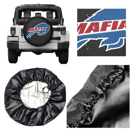 Buffalo Bills 6 car dustproof sunscreen tyre protective cover Tyre protective cover