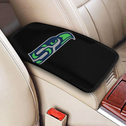 Car armrest box pad Seattle Seahawks 1 Printed center armrest box pad protective pad