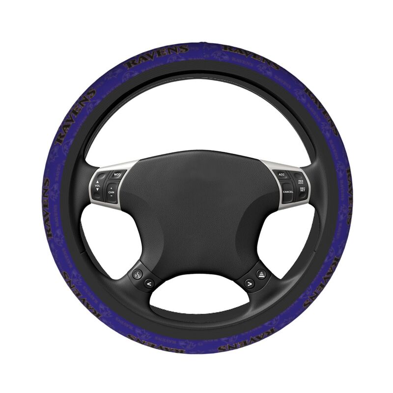 Baltimore Ravens Printed elastic steering wheel cover breathable protective cover