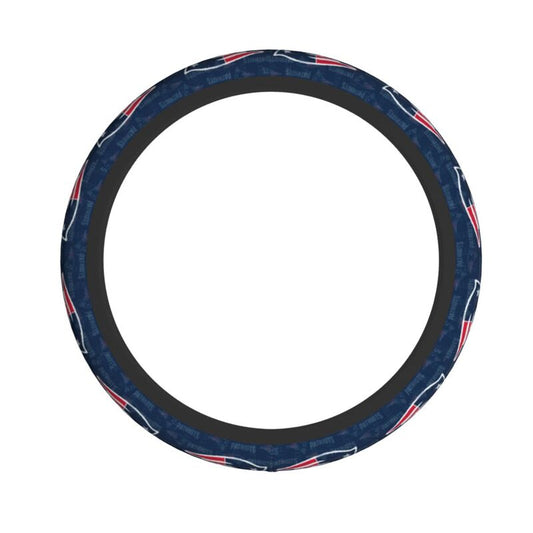 New England Patriots Printed breathable elastic steering wheel protective cover