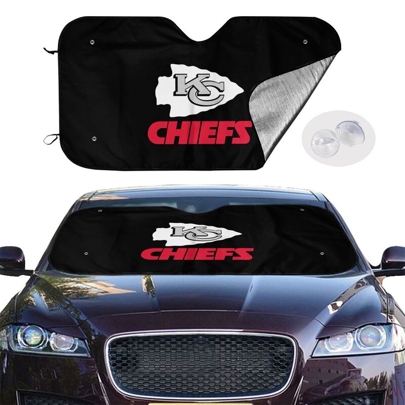 Kansas City Chiefs 2 Printing suitable for front Car windshield sunshades Car windshield sunshades