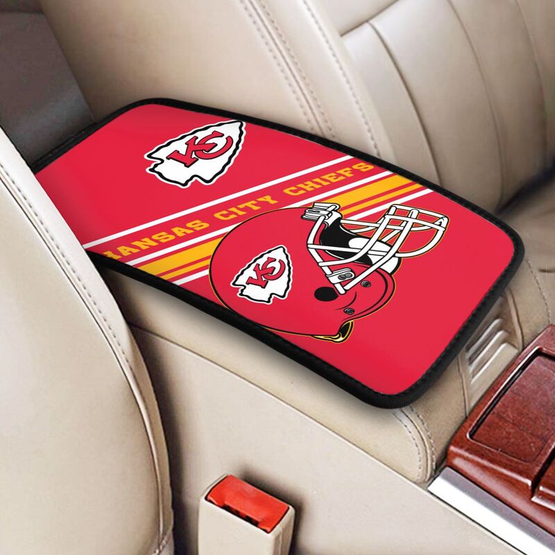 Kansas City Chiefs Print armrest protective cover car armrest box cushion